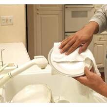 Cotton Washcloths - Cam Border - - Set Of 24 - Beige - View 5