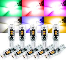 4入組 T10 LED W5W 超亮 350LM 塑膠保護 SMD 燈，適用汽車內飾閱讀燈、車門燈與牌照燈照明，DC12V 白色通用款 - 2835 - 查看 1