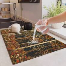 1 pieza Protector de estufa plano con patrón de bosque de otoño 2D y almohadilla de goma antideslizante resistente al calor, apto para estufa de inducción, estufa de vidrio y alfombrilla multifunción resistente a arañazos, también la mejor opción para horno, lavadora, secadora y decoración de cocina. - Multicolor - Ver 6