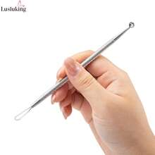 Alat Penghapus Komedo Dua Ujung, Ekstraktor Komedo Stainless Steel dengan Lingkaran Bulat & Lingkaran Pipih, Ekstraktor Jerawat Profesional untuk Wajah, Hidung & Dagu - MultiWarna - View 7