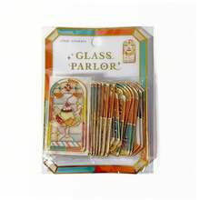 Stiker PVC Transparan Jendela Kaca Q-Lia, Bahan Kolase Scrapbooking 3D Foil Emas - MultiWarna - View 8