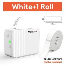 طابعة ملصقات حرارية Memiva A1 محمولة لاسلكية بلوتوث مشابهة ل- D11 و D110 طابعة صغيرة مع ورق لاصق وعلامات USB - متعدد الألوان - مشاهدة 16