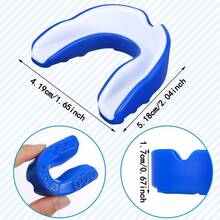 1pc Mouthguard For Football, Basketball, MMA And Boxing - EVA Dual-Layer Gel Material, Comes With Hard Protective Case, Multi-Color Options, Breathable And Comfortable - Multicolor - View 4