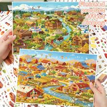 3 Sheets Sticker Material + 1 Scene Card + 1 Effect Image/Pack, Size 30.8*23.1cm, 3D Creative Fun Scene Stickers, Scrapbook Stickers, Suitable For Gifts, Office, Home, Classroom, Entertainment Toys, Student Scrapbook - A - View 13