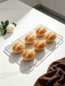 1/3 piezas Rejilla de enfriamiento para cocinar y hornear, esencial duradero de cocina, rejilla de enfriamiento para cocinar, rejilla de cocción al vapor para horno, pequeña rejilla para barbacoa, adecuada para pan, pastel, galletas, barbacoa, herramienta de horneado multifuncional. - Líneas engrosadas - Ver 7