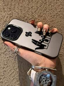 街頭嘻哈手勢符號 Rapper JuL C'est Pas Des Lol 印花黑色手機殼，防震磨砂背蓋，全方位保護硬殼手機殼，耐用日常使用 - 彩色 - 查看 9