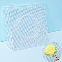 4pcs 2.6mm Transparent Large Square Fuse Bead Board DIY Template Melting Bead Making Tool Accessories (Beads And Other Accessories Not Included) - 2.6mm - View 7