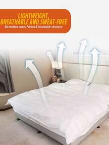 Staying In A Hotel, Disposable Double Enlarged And Widened Four-Piece Set,Disposable Bed Sheets And Pillow Cases, Travel Essentials - Multicolor - View 4