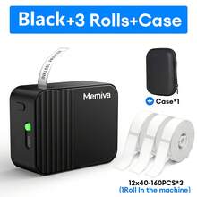 طابعة ملصقات حرارية Memiva A1 محمولة لاسلكية بلوتوث مشابهة ل- D11 و D110 طابعة صغيرة مع ورق لاصق وعلامات USB - متعدد الألوان - مشاهدة 15