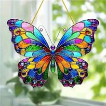 Vibrant Butterfly Hanging Decor For Home, Wall And Garden - Perfect Housewarming Gift - A - View 2