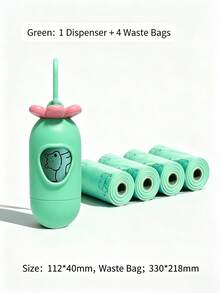 2pcs Capsule Pet Waste Bag Dispenser, Portable Waterproof Durable Plastic Material, Suitable For Dog Walking, Outdoor Travel And Daily Use, Cute Pet Cleaning Storage Accessory - Multicolor - View 6