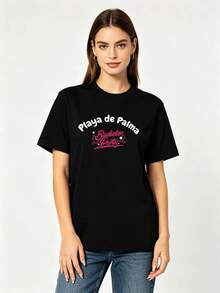Women T-Shirts - Black - View 2