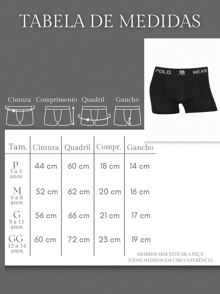 Set Of 3 Polo Wear Original Boys' Boxer Briefs For Kids - Premium Quality - 3 Lead - View 4