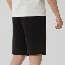 PUMA Men's Black Comfortable Breathable Lace-Up Bermuda Casual Shorts - Black - View 2