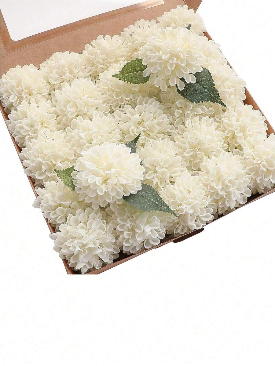 2pcs/Set - Wedding Arch Floral Decor, Artificial White Wedding Flowers, Perfect For Wedding Welcome Sign Decoration And Ceremony Reception Area Arch Arrangement. Artificial Arch Bouquet Suitable For Wedding Welcome Sign, Wedding Ceremony And Reception Occasions - White - View 1