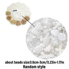 1 Box Acrylic Beaded Jewelry Making Kit, Includes CCB Gold Beads, DIY Bracelet, Necklace, Earrings, Pendant, Craft Jewelry Making Material Set - Multicolor - View 3