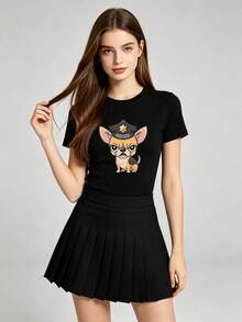 Women T-Shirts - 黑色 - 查看 7