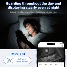 Baby Sleeping Monitors - White - View 2