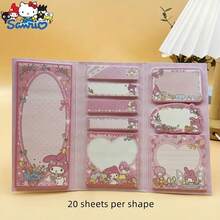 Sanrio Kuromi & Cinnamoroll Self-Adhesive Sticky Notes, 180 Sheets - Cartoon Stickers For Planners And Organizers, Rectangular, Daily Message Board, Diary And Memo Labels - Multicolor - View 7