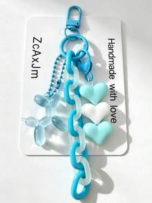 1pc Acrylic Flower Chain Bohemian Style Bag Charm Accessory, Creative Fresh Keyring Keychain Bag Decor, Best Friend Sister Gift, Party Favor - Multicolor - View 18