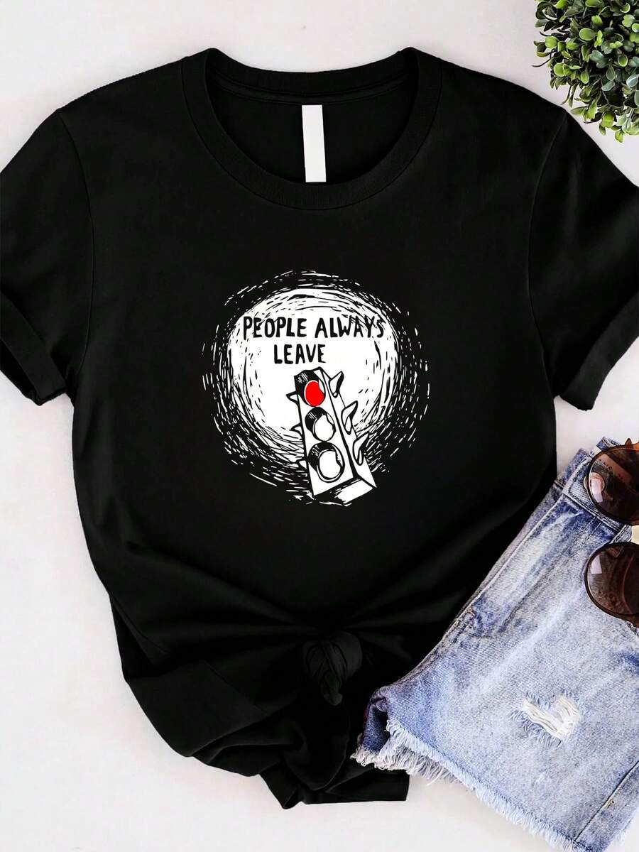 Women T-Shirts - 黑色 - 查看 1