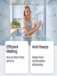 jakehoe Refrigerator Defrosting Spray, Suitable For Cleaning Freezer, Defrosting, Preventing Ice Build-Up, Melting Snow And Refrigerator Defrosting, Household Essential, New And Old Models Randomly Shipped - Multicolor - View 6