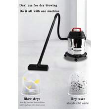 High-Power 1800W Stainless Steel Wet/Dry Vacuum Cleaner – 5 Gallon Capacity, Versatile Shop Vac - Silver - View 4