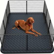 1pc Extra Large Dog Crate Mat - Quick-Dry, Non-Slip, Breathable Polyester Pet Training Pad, Suitable For Puppies, Senior Dogs - Washable And Reusable Floor, Sofa, Bed Protector Mat With Car Seat Cover - Multicolor - View 2
