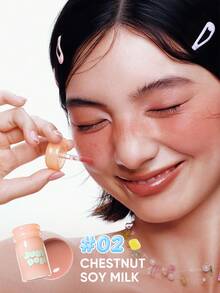 JUDYDOLL SOFT FIT 液體腮紅 Mini 限定版 Pocket Candy 系列 修容腮紅 打造亮麗光澤 - 02 CHESTNUT SOY MILK - 查看 2