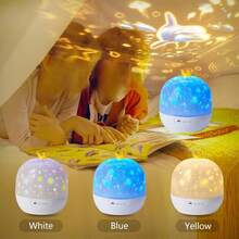 Upgraded 21 Patterns Starry Sky Projection Light, 360° Rotatable Crown Starry Atmosphere Lamp With Replaceable Projection Films, USB Powered Dreamy Light, Ideal Decoration Gift For Bedroom, Birthday, Christmas Party - Multicolor - View 6