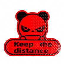 Reflective Stickers For Cars Keep The Distance Sticker Weather Proof Car Stickers Waterproof Panda Stickers For Trucks - A - View 8