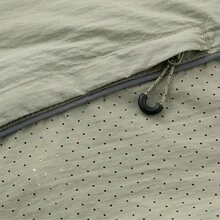 NBCT 女款夏季多色連帽薄款夾克，休閒日常旅行運動健身百搭素色抽繩開襟外套 - 軍綠色 - 查看 6