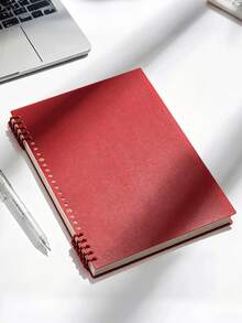 Cirelle 1PC Retro A5 Loose-Leaf Notebook, Thick Detachable Refillable Journal For School Student, Simple Aesthetic Stationery, Back To School Gift - Style 1 - View 12