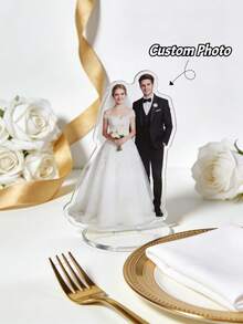1Pc Custom Acrylic Standee, Personalized With Your Photo, Perfect For Gift Giving And Daily Decoration, Ideal For Birthday, Christmas, Anniversaries, Holidays, And Special Memories. - Multicolor 8 - View 3