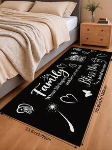 1pc Non-Slip Oil-Resistant Absorbent Kitchen Mat, Simple Rectangular Dirt-Resistant Carpet, Suitable For Living Room, Bedroom, Hallway, Bathroom And Laundry Room Polyester Carpet, Suitable For Indoor And Outdoor Home Decor. - Multicolor - View 12