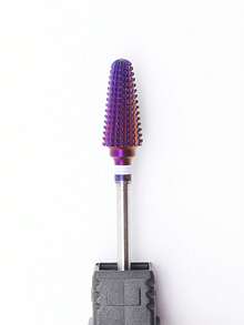 2way Purple Pro Whole Carbide Nail Drill Bits Nail Art Electric Drill Machine Files Nail Art Tools Cut And Polish Bottom Nail Nail Drill Bits – Nail Supplies - Purple - View 6