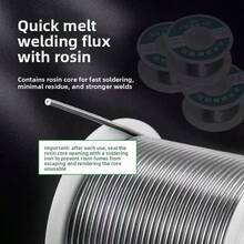 Stainless Steel Welding Wire For Repair And Soldering, Household Welding Wire, Suitable For Copper, Iron, Nickel, Zinc Batteries, Electric Soldering Iron, Lighter, New Type Welding Wire - Diameter 1.0mm, 20g - View 1