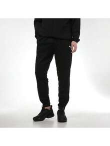 Puma Men's Soft Knit Long Pants TeamRISE Poly Training Pants Minimalist Lightweight Comfortable Soft 657390-03 - Black-puma White - View 6