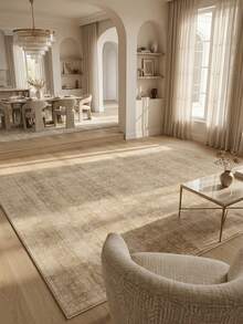 1pc American Luxury High-End Persian Classical Floral - Rectangular Soft Faux Cashmere Machine Washable Area Rug, Suitable For Living Room, Bedroom, Entryway, Bathroom, Hallway, Patio, Kitchen, Indoor/Outdoor, All-Season Large Size Floor Mat, Home Decor - Multicolor - View 6
