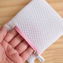 Set Kantong Cuci Mini 1/3/5 buah untuk Mesin Cuci, Bahan Jaring Poliester, Dengan Penutup Resleting Aman, Desain Transparan, Cocok untuk Butiran Deterjen, Butiran Pewangi, Kantong Perendam Ion Magnesium, dan Bahan Salad, Melindungi Pakaian, Penyimpanan Praktis - Model standar - View 4