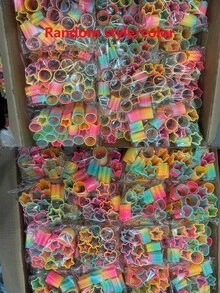 10pcs Colorful Coils In Mixed Colors,Heart And Star Shapes,Mini Spring Coils,Perfect For Stuffing Socks,Adult Stress-Relief Toys Suitable For Carnival Prizes,Birthdays,New Year,Halloween,And Christmas Gifts,Back-To-School Gifts,And Party Gifts - View 7