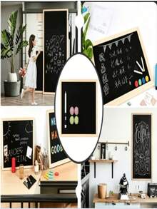 Solid Wood Frame Magnetic Blackboard, Teaching Blackboard, Hanging Blackboard, Restaurant Shop Menu Display, Custom Writing Board - 1PC - View 8