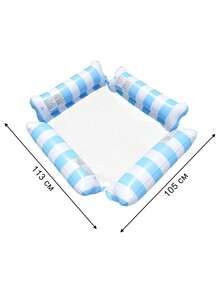 Oversized Inflatable Water Hammock, Striped 4-Tube Pool Float With Breathable Mesh Center, Portable Lounger For Adults, Pool, Beach & Summer Vacation - Water Sofa - View 11