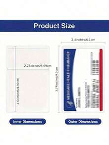 10pcs Transparent PVC Waterproof ID Card Holders - Clear Vinyl Plastic Card Sleeves, Suitable For Insurance Cards, Subway Cards, Driver's Licenses Or Other Types Of Cards; Can Be Used As Card Holders, Wallets, Business Card Holders, Credit Card Holders, ID Card Holders Or Women's Card Pouches. - A - View 10