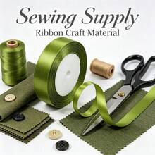 25 Yards/Roll Army Green Premium Satin Ribbon, Vintage Matte Tone, Gift Wrapping, Wedding Decoration, DIY Hair Accessories Bows, Floral Binding, Gift Box Decoration, Durable & Wrinkle-Resistant, Luxury Atmosphere - Multicolor - View 8