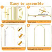 6FT Wedding Arch Door Backdrop Stand Flower Display Frame Backdrop Metal Rack - View 6
