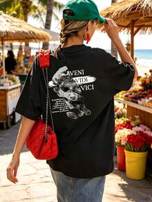 Women T-Shirts - Black - View 1