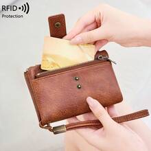 RFID Blocking Women Wallet Pu Leather Large Capacity Hasp Zipper Credit Card Holder Wallets Purse For Female,Women's Wallet - Multicolor - View 3