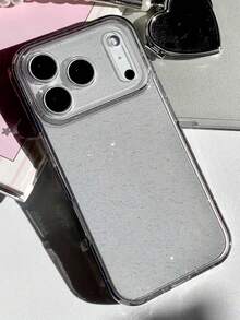 奢華亮片閃亮透明軟質手機背殼，適用於 iPhone 17 Pro Max 17 16 15 14 13 Pro Max 15 16 Plus 17Air，閃亮相機保護殼 - 透黑 - 查看 9