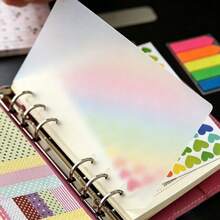 6pcs A4 A5 A6 A7 B5 Transparent Frosted Loose Leaf Binder Backing, Seal Book Cover, Sticker Backing, Sticker Album, Culture Stamp Page, Stamp Album Refill Page, 3D Sticker Book Board, Sticker Book, Used For Sticker Book Making, Book Cover, Office Stationery Supplies - 6pcs - View 9